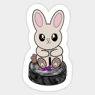 Puck Bunny (Bisexual) Sticker